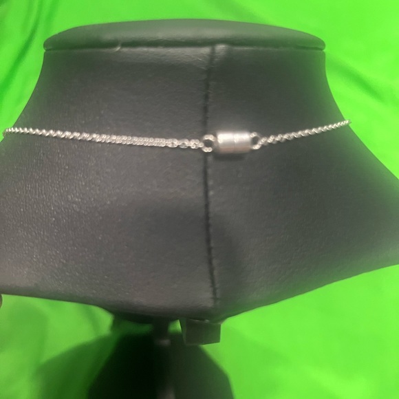 Blue howlite Necklace in stainless steel 18 in 33.70 ctw - Picture 3 of 3